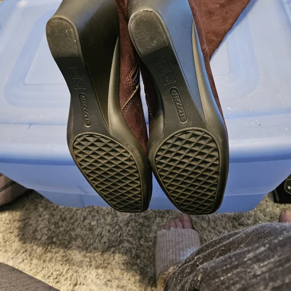 Aerosloes Dark Brown Fabric Upper - Picture 5 of 5